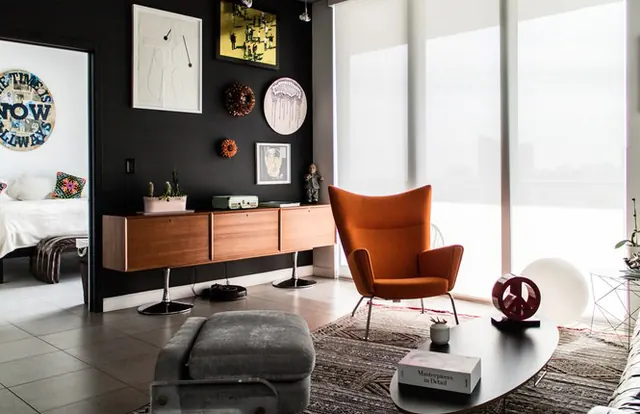 Modern Minimalist Interior, minimal, luxury, high-contrast