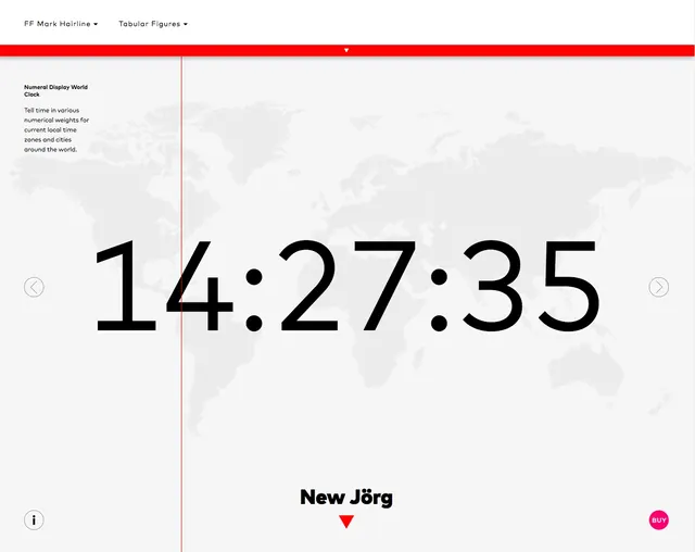 Digital Clock Dashboard Interface, minimal, corporate-clean, light