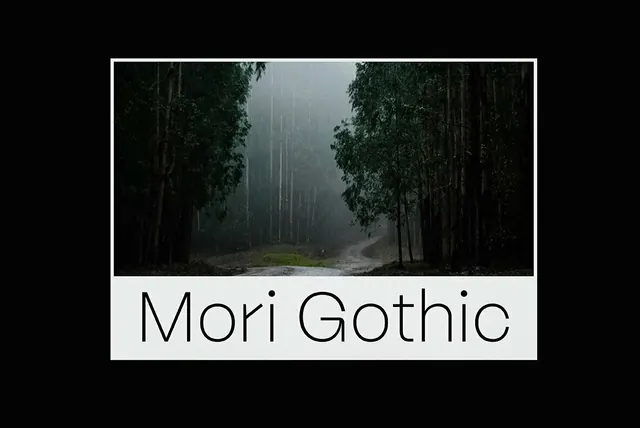Mori Gothic Visual, minimal, photographic, dark