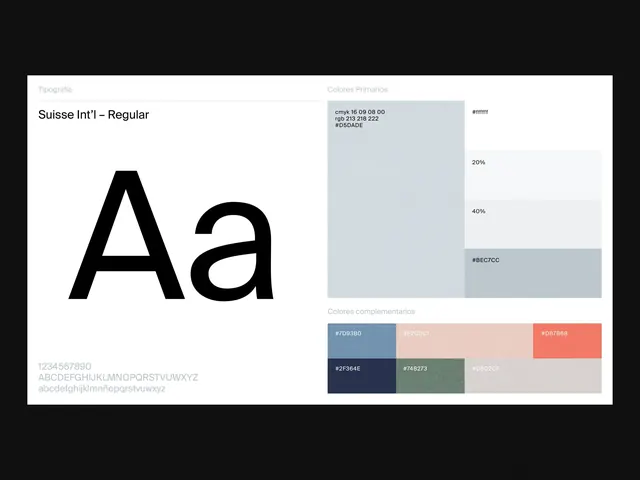 Swiss 721 Type Specimen, minimal, swiss, monochrome