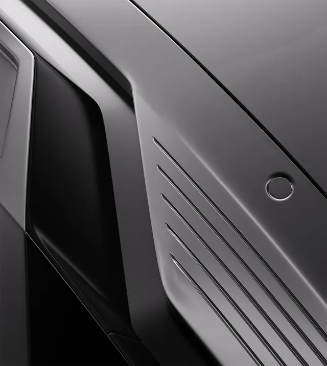 Automotive Exterior Detail, minimal, technical, monochrome