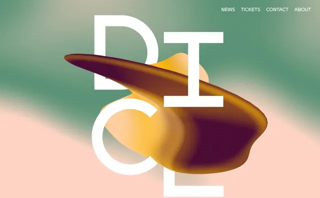 Abstract Fluid Typography Design, gradient-heavy, 3d-render, vibrant