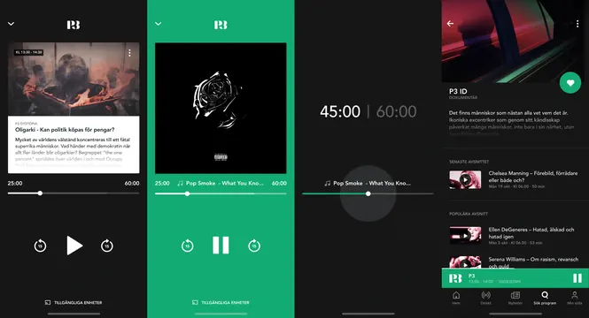 Music Player Interface Design, dark-mode, minimal, dark
