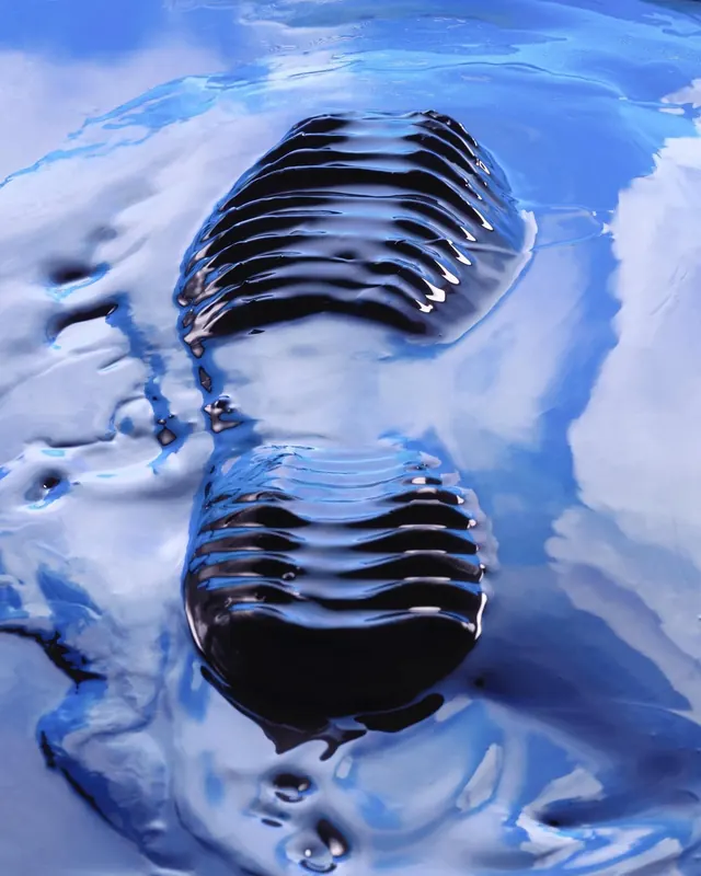 Abstract Blue Liquid Ripple, abstract, 3d-render, cool