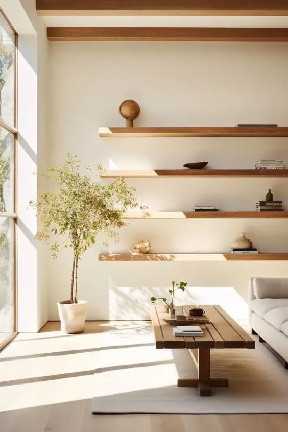 Minimalist Interior Living Space, minimal, light-mode, light