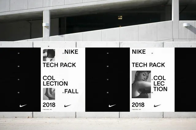 Nike Tech Pack Mockup, minimal, corporate-clean, monochrome