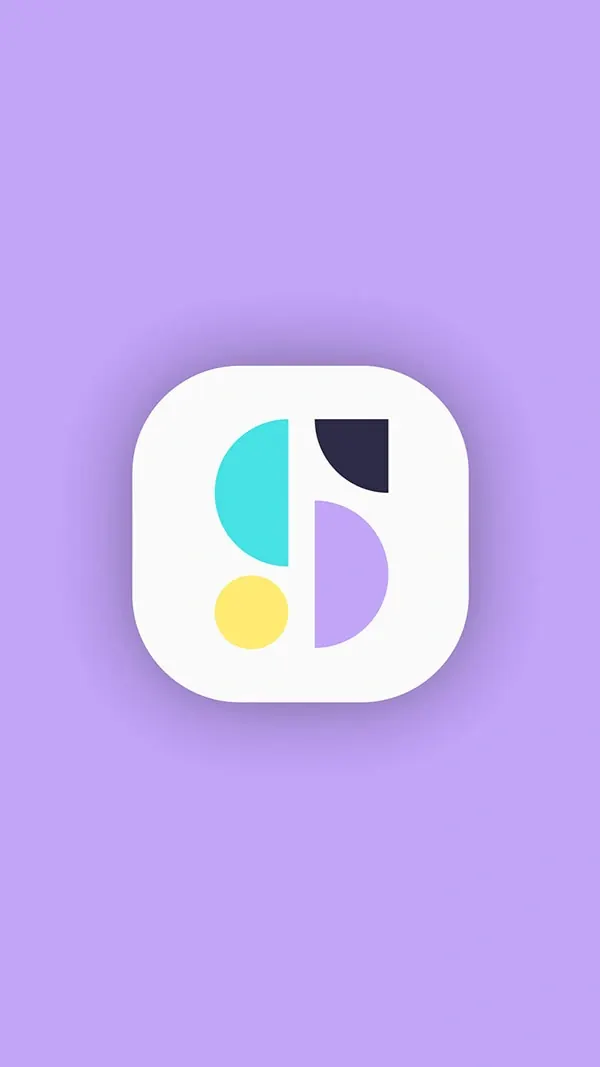 Abstract Geometric App Icon, minimal, geometric, vibrant