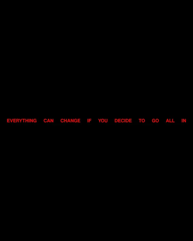 Red Text on Black Background, minimal, brutalist, high-contrast