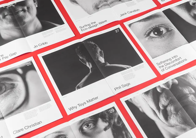 Collage of Portrait Photography, maximalist, editorial, monochrome