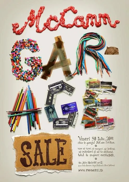 Mixed Media Collage Typography, maximalist, playful, vibrant