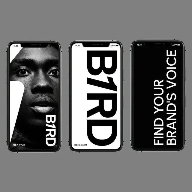 B7RD Brand Identity Mockup, minimal, monochrome, monochrome