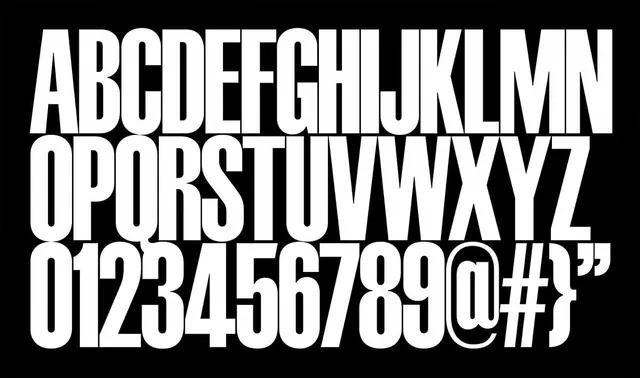 Bold Sans-Serif Type Specimen