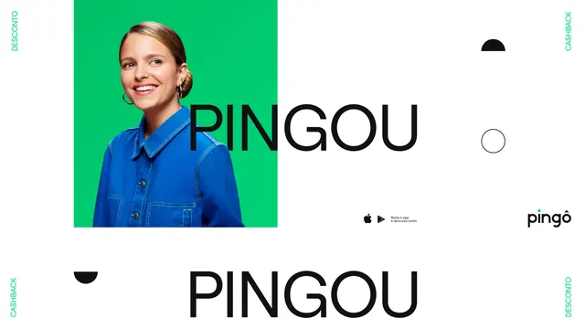 Pingou Brand Identity Layout, minimal, corporate-clean, vibrant