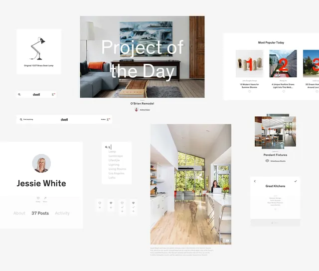 Interior Design Portfolio Layout, minimal, corporate-clean, light