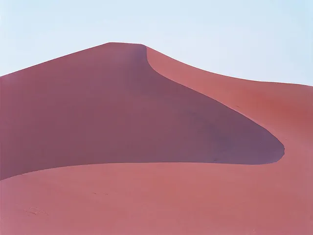 Abstract Sand Dune Landscape, minimal, organic, muted