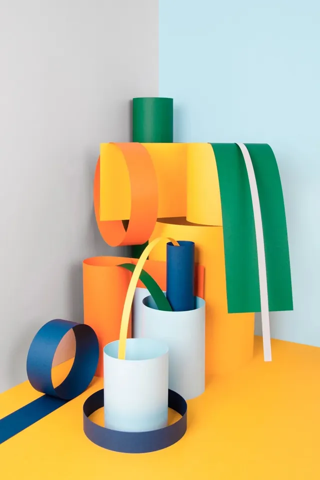 Abstract Geometric 3D Composition, 3d-render, geometric, vibrant