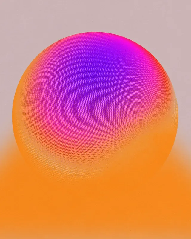 Gradient Sphere Graphic, gradient-heavy, 3d-render, vibrant