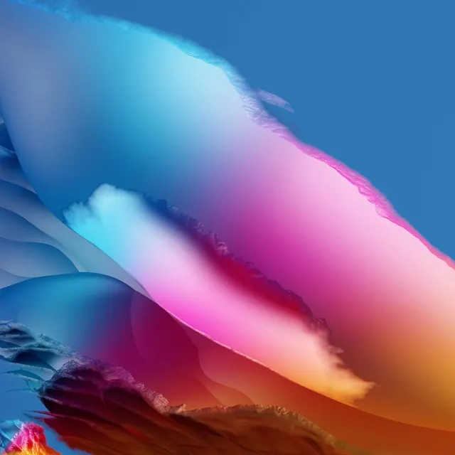 Abstract Fluid Gradient Composition, gradient-heavy, organic, vibrant