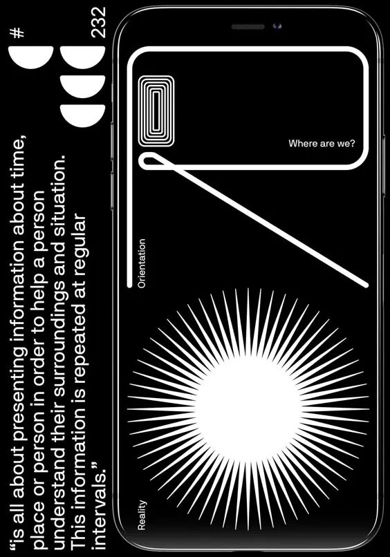 Abstract Geometric Smartphone Mockup, minimal, swiss, monochrome