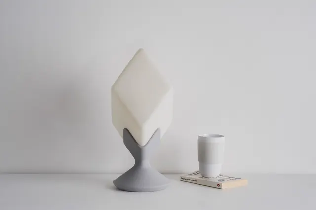 Minimalist 3D Geometric Sculpture
