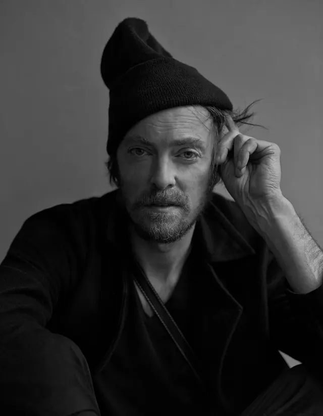 Monochrome Portrait of Man in Beanie, monochrome, minimal, monochrome