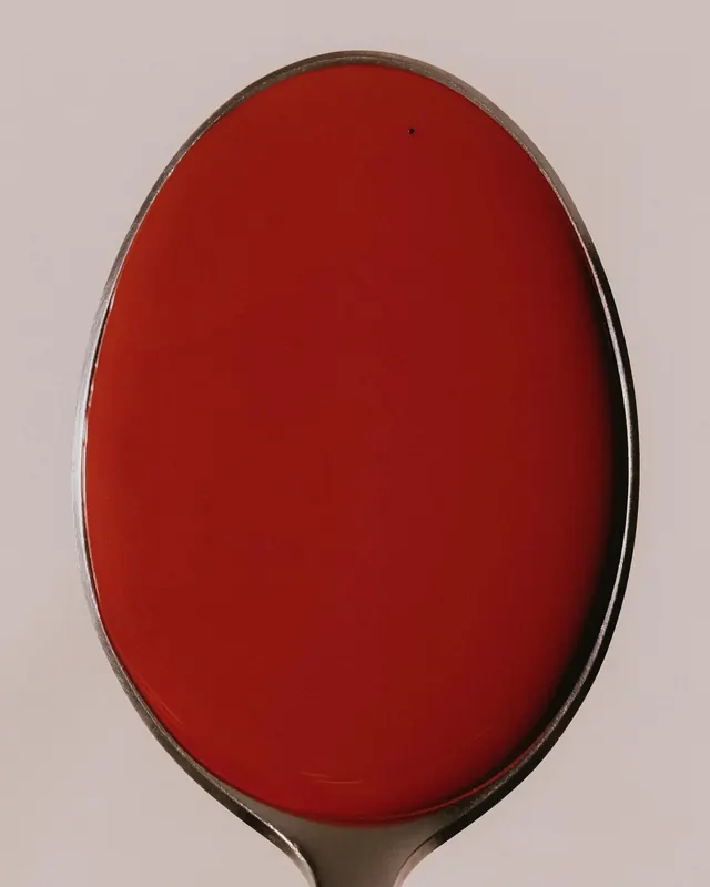 Red Oval Graphic, minimal, geometric, high-contrast