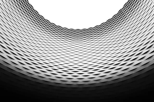 Abstract Geometric Wave Pattern, minimal, geometric, monochrome