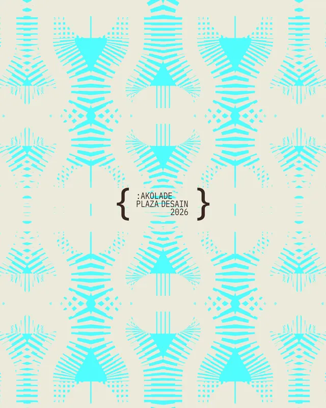 AKOLADE Plaza Desain 2026 cyan pattern (slide 2)