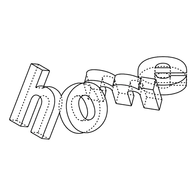 Residence typeface graphic explorations (slide 5)