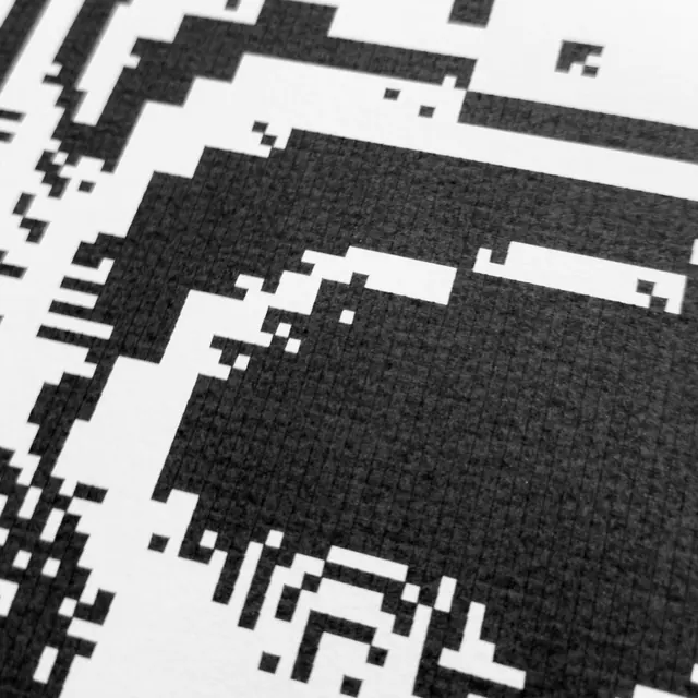 Crosshair generative art series (slide 4), abstract, geometric, monochrome