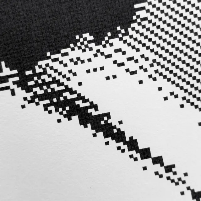 Crosshair generative art series (slide 7), abstract, geometric, monochrome