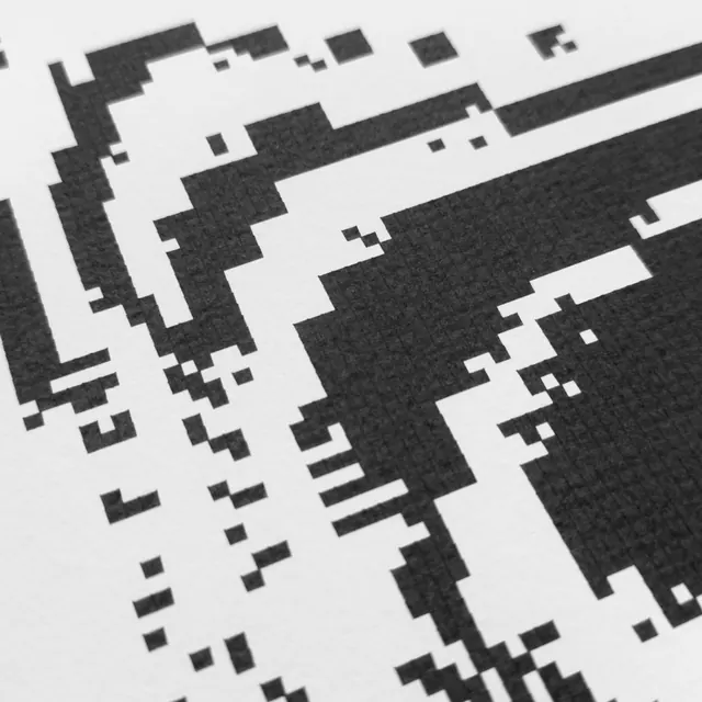 Crosshair generative art series (slide 9), abstract, geometric, monochrome