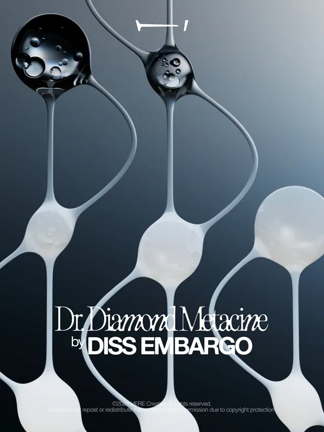Dr. Diamond Metacine R&D exploration (slide 1), 3d-render, experimental, dark