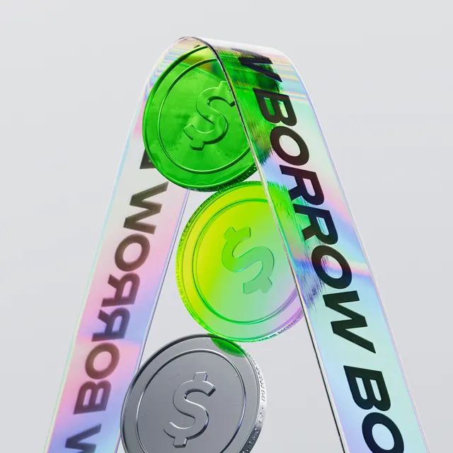CashApp 3D product renders and branded elements (slide 3), 3d-render, photographic, vibrant