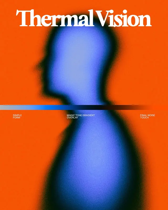 Thermal Vision gradient silhouette series (slide 2)