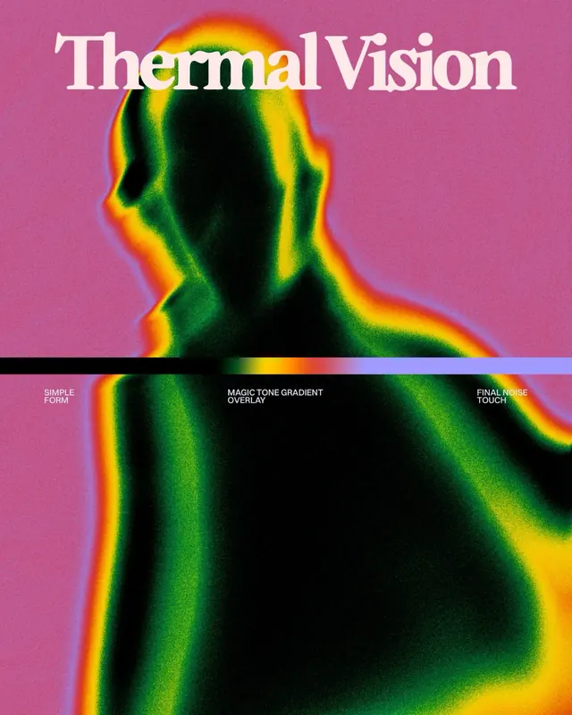 Thermal Vision gradient silhouette series (slide 6)