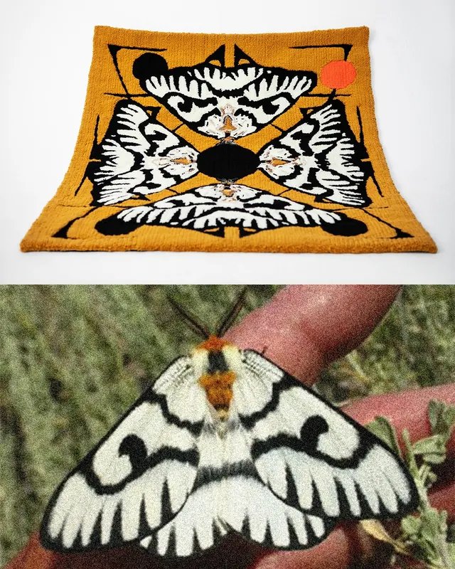 Tufted rug design process and inspiration carousel (slide 3)