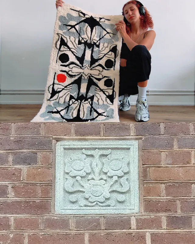 Tufted rug design process and inspiration carousel (slide 6)
