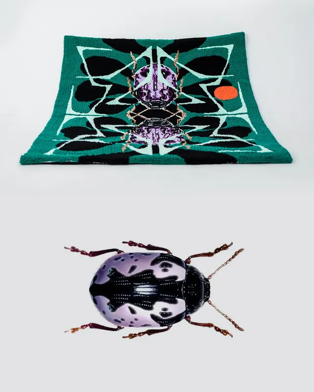Tufted rug design process and inspiration carousel (slide 7)