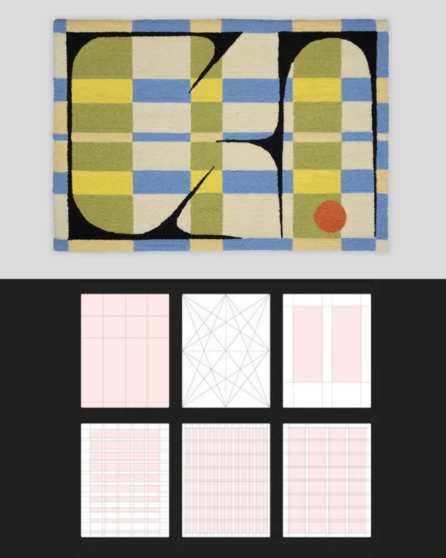 Tufted rug design process and inspiration carousel (slide 8)