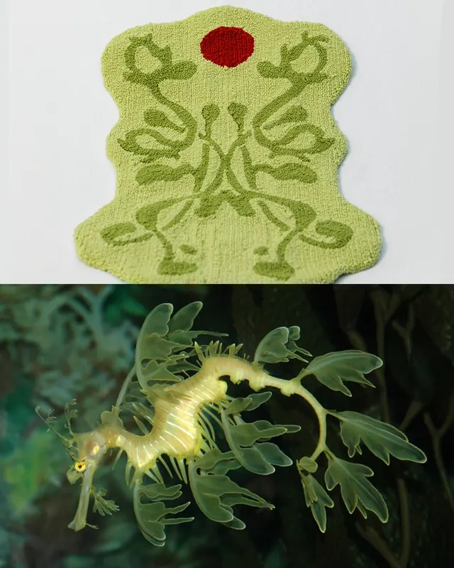 Tufted rug design process and inspiration carousel (slide 9)