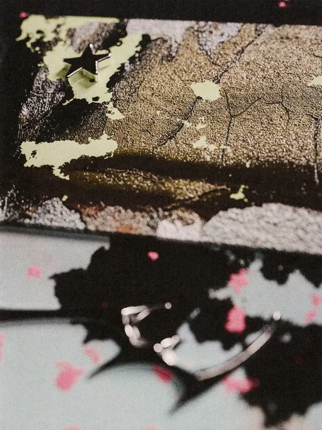 Abstract botanical collage study (slide 3)