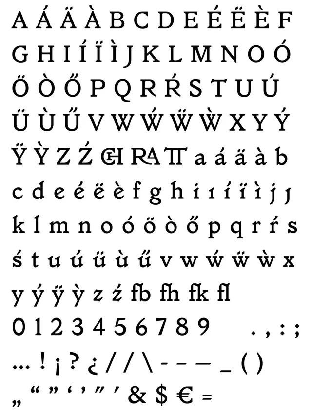 Jenson Revival type specimen and documentation (slide 3)