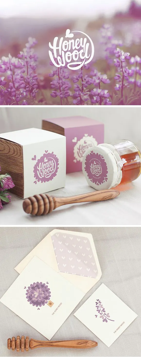 Honey Blossom Branding, organic, minimal, muted