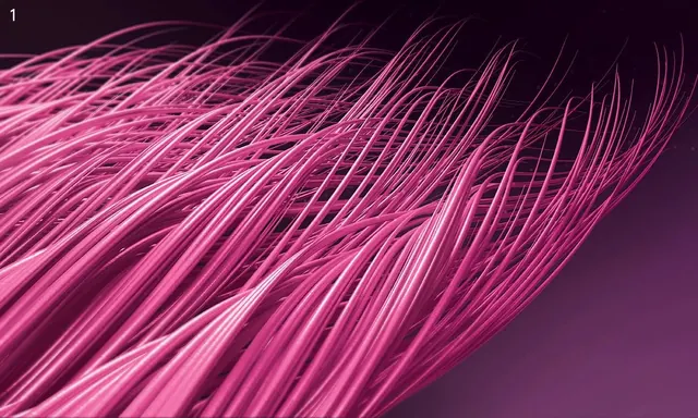 Pink Fiber Abstract Graphic