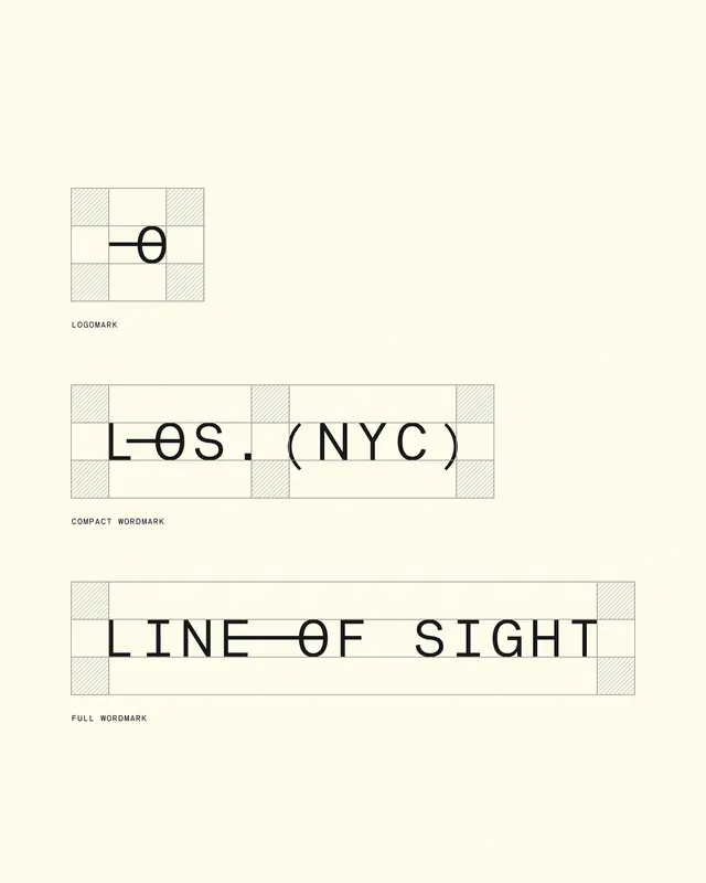 Line of Sight Branding System, minimal, swiss, monochrome
