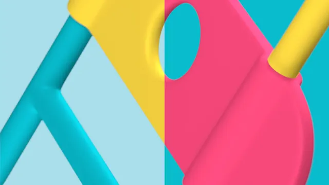 Abstract Geometric Composition, geometric, flat, vibrant