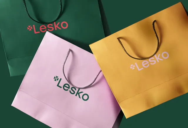 LESKO Shopping Bag Mockups, minimal, flat, vibrant