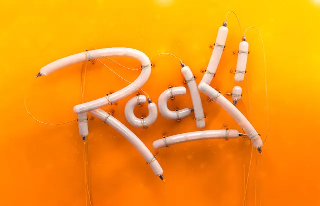 Neon Signage Typography, retro, vibrant