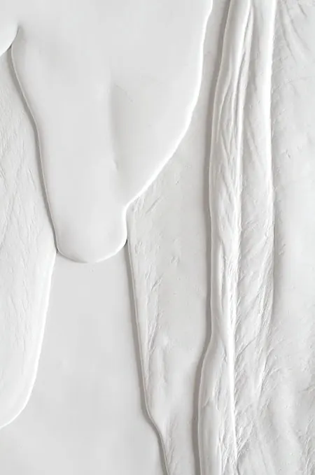 Abstract White Texture, minimal, organic, monochrome